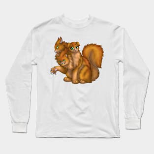 CerPURRus: Ginger Long Sleeve T-Shirt